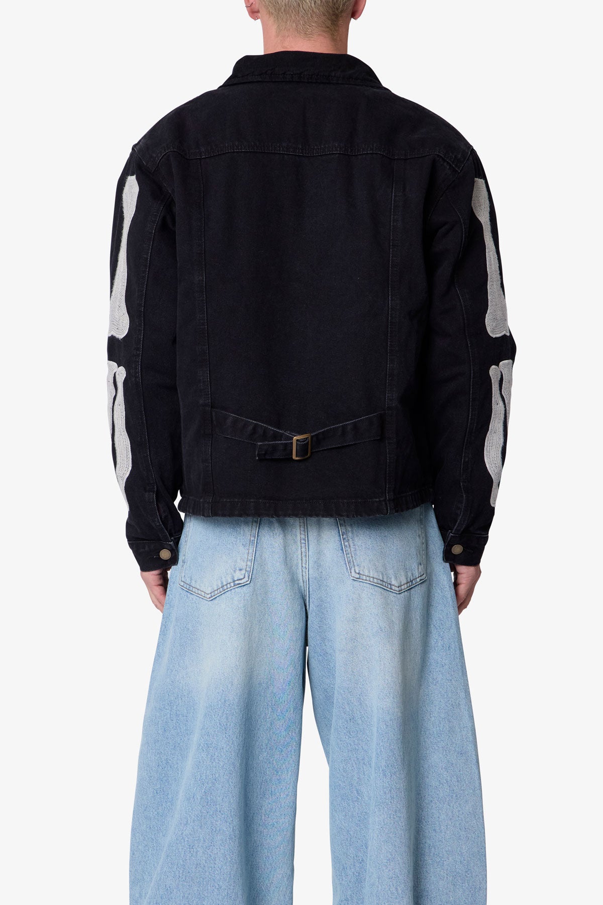 Skeleton Work Jacket - Black