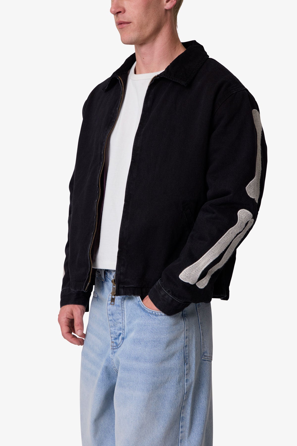 Skeleton Work Jacket - Black