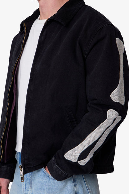 Skeleton Work Jacket - Black