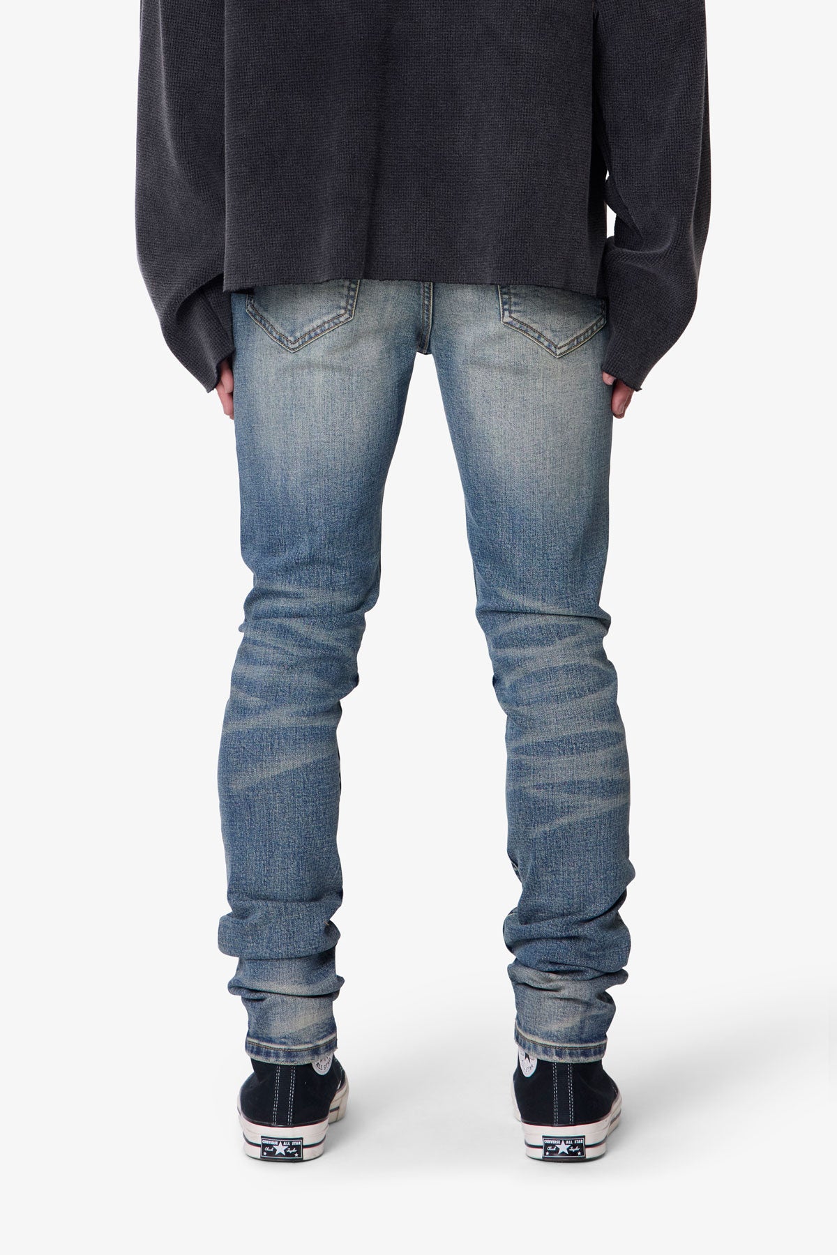 Skinny Crystal Denim - Washed Blue