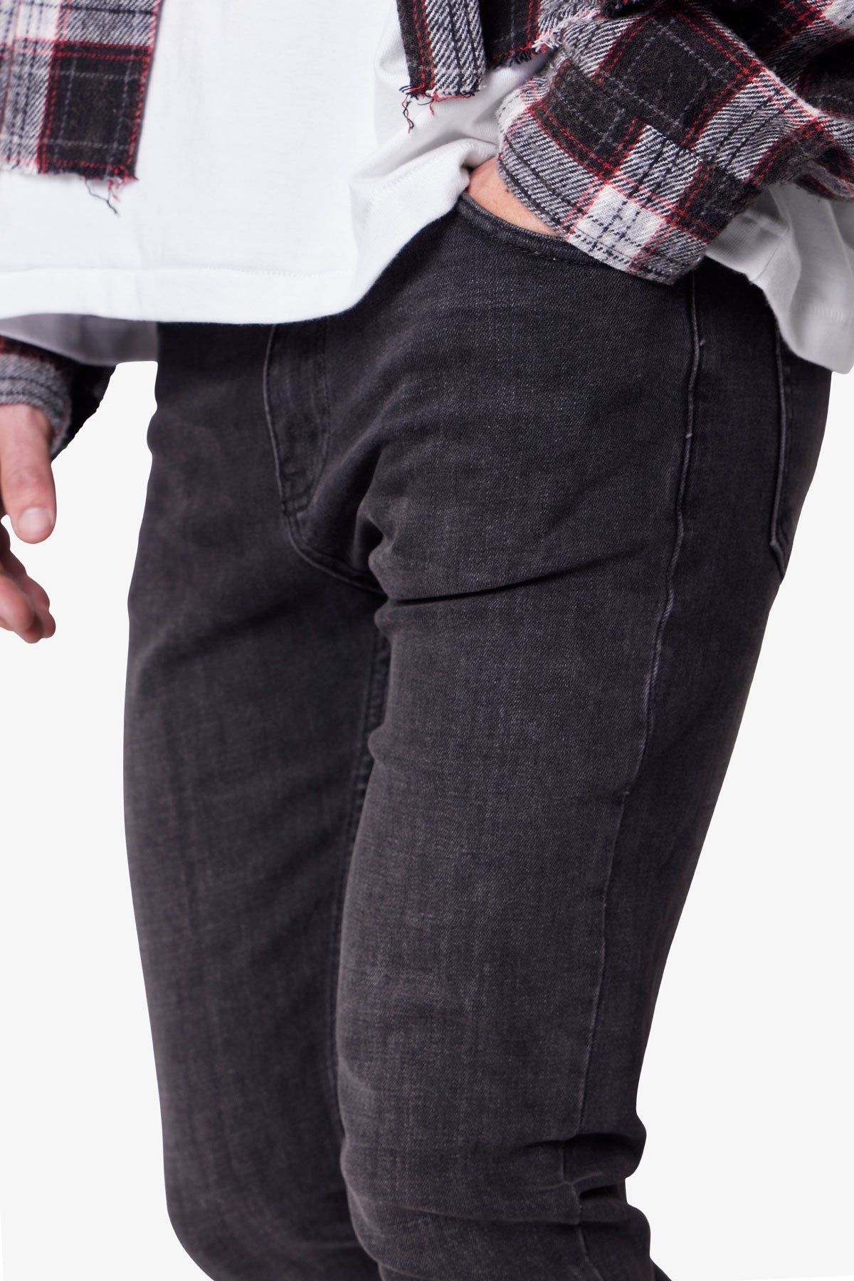 Skinny Denim - Stone Wash Black