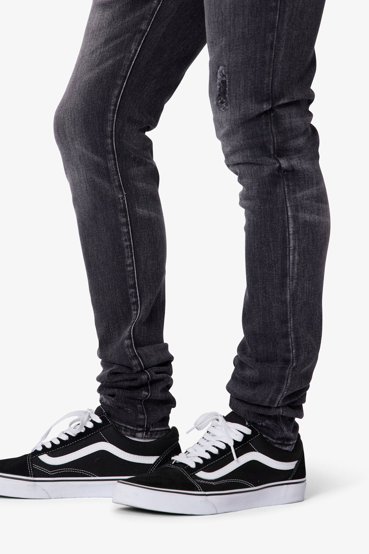 Skinny Distressed Denim - Vintage Black