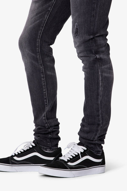Skinny Distressed Denim - Vintage Black