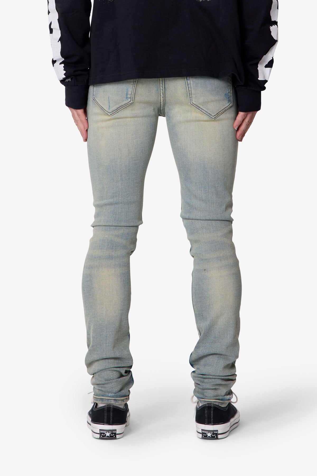 Skinny Distressed Denim - Vintage Blue