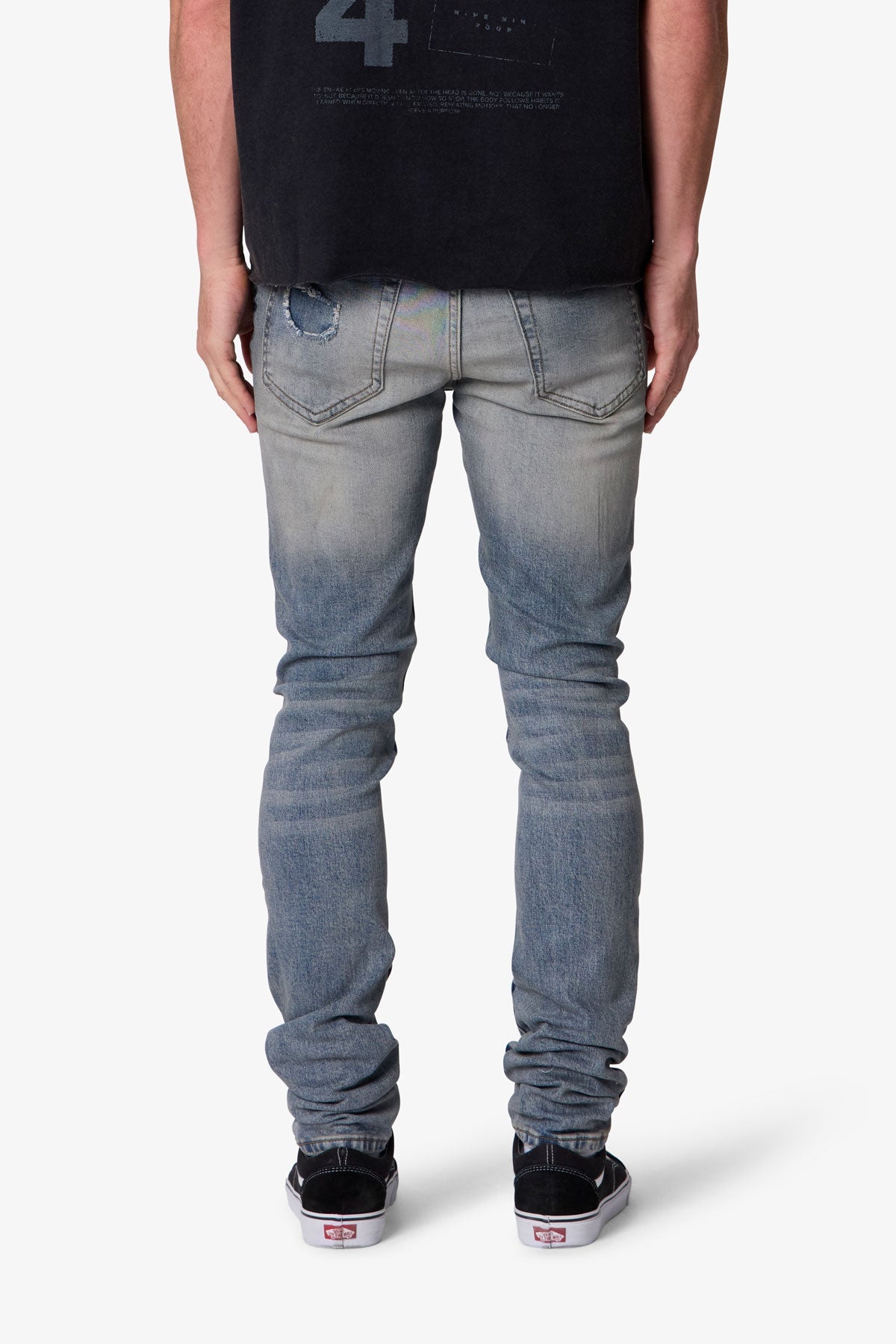 Skinny Repair Patch Denim - Blue