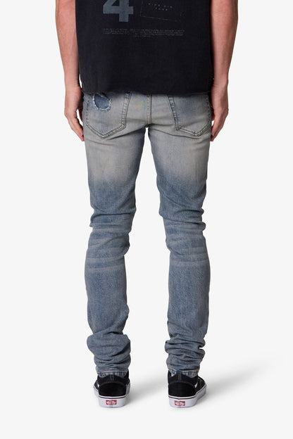 Skinny Repair Patch Denim - Blue