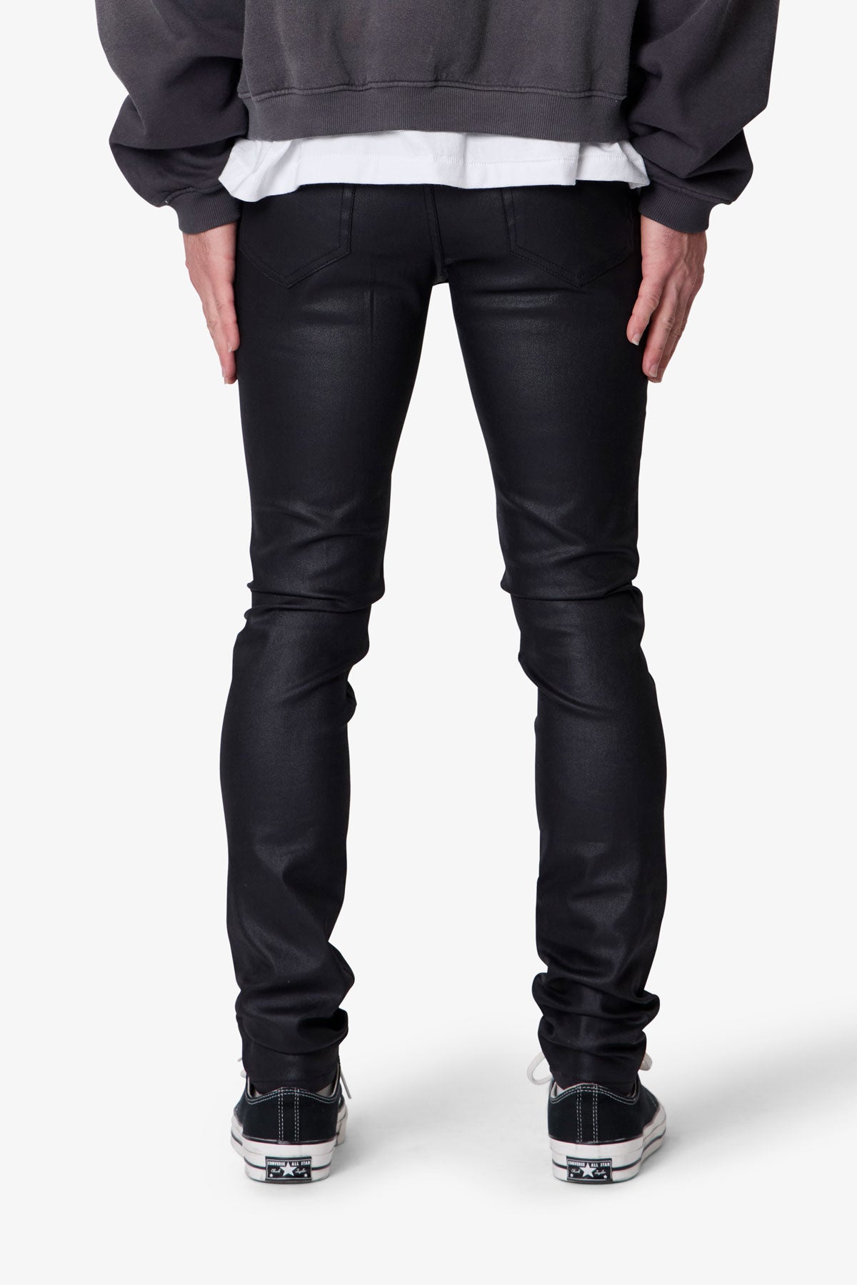 Skinny Waxed Denim - Black