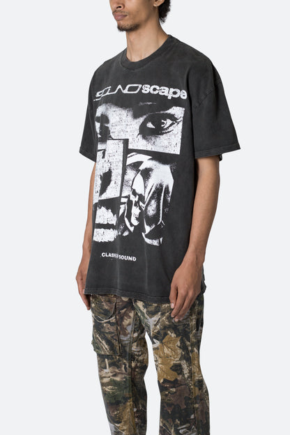 Soundscape Tee - Washed Black