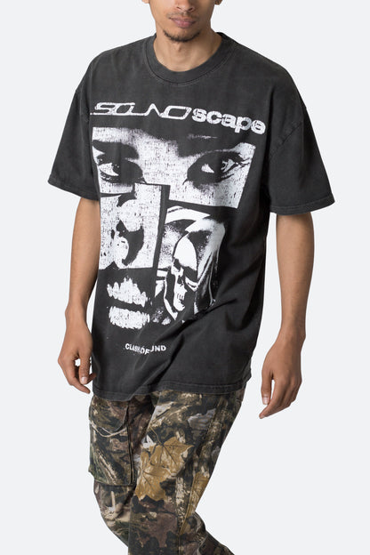 Soundscape Tee - Washed Black