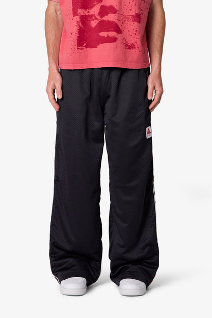 Sport Mesh Track Pants - Black