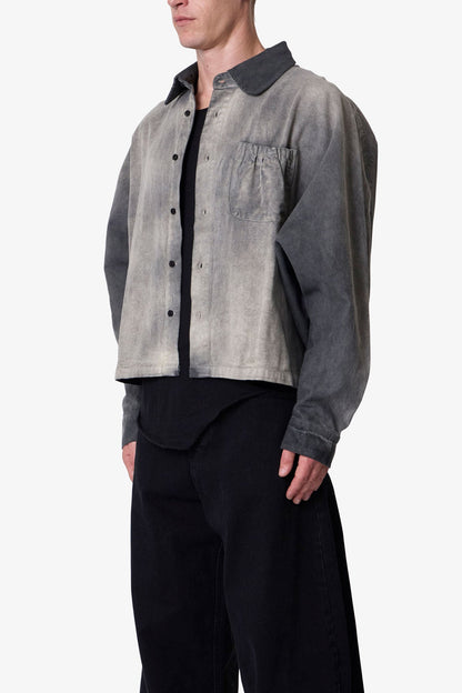 Spray Denim L/S Shirt - Washed Black
