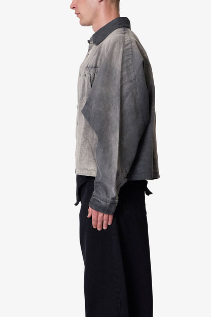 Spray Denim L/S Shirt - Washed Black