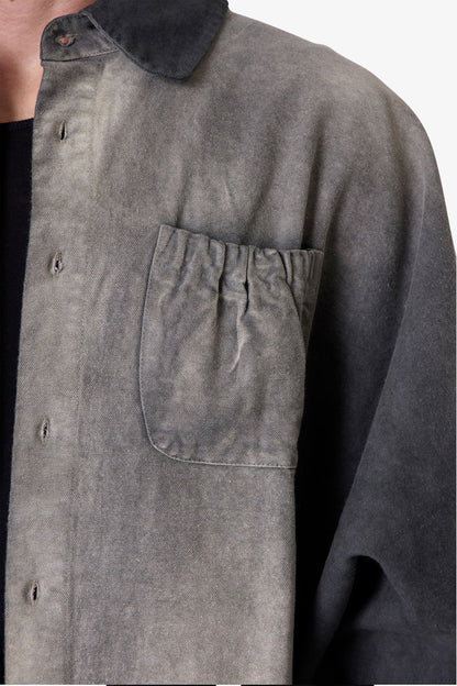 Spray Denim L/S Shirt - Washed Black