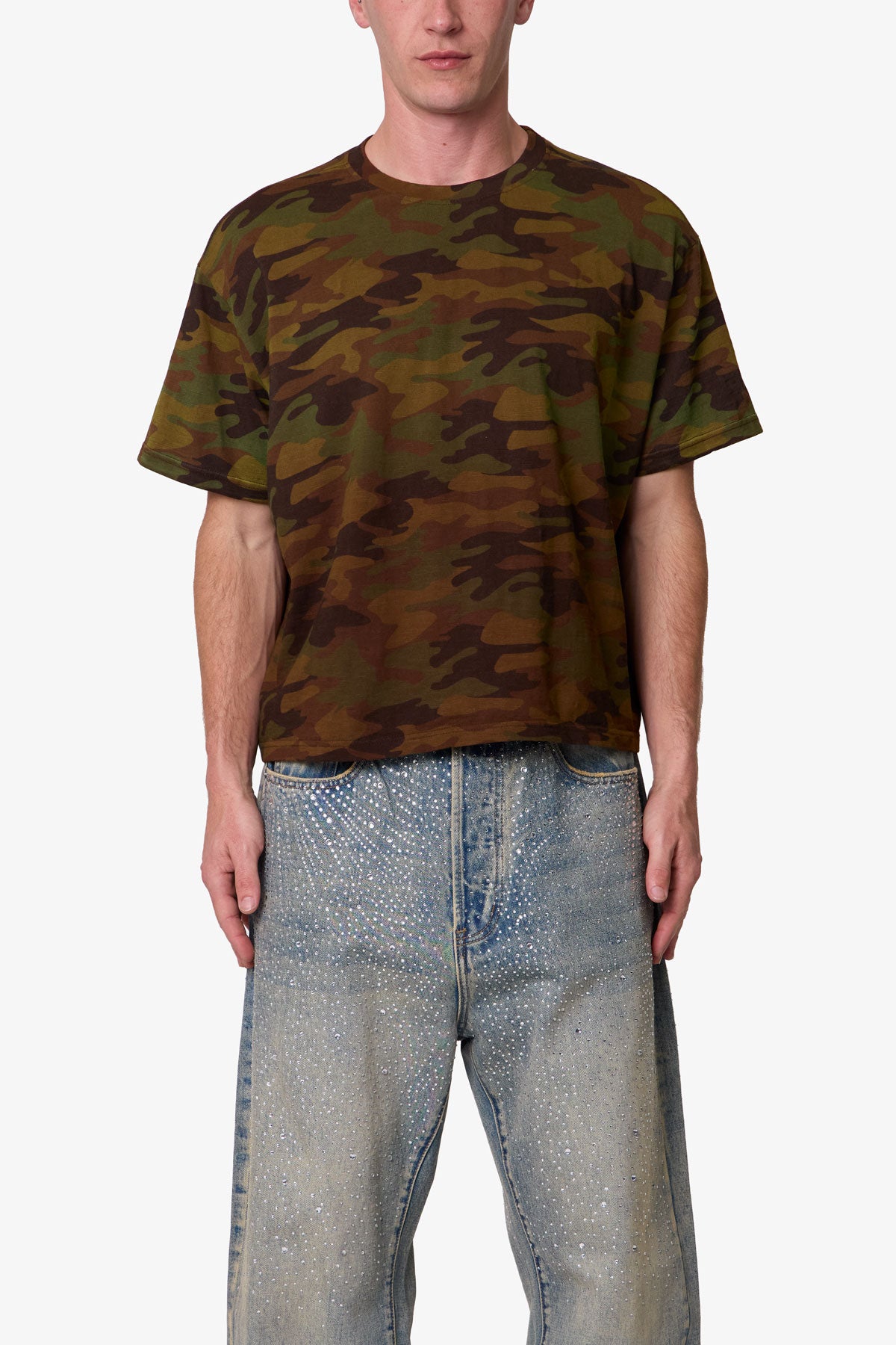 Sprayed Slub Tee - Camo