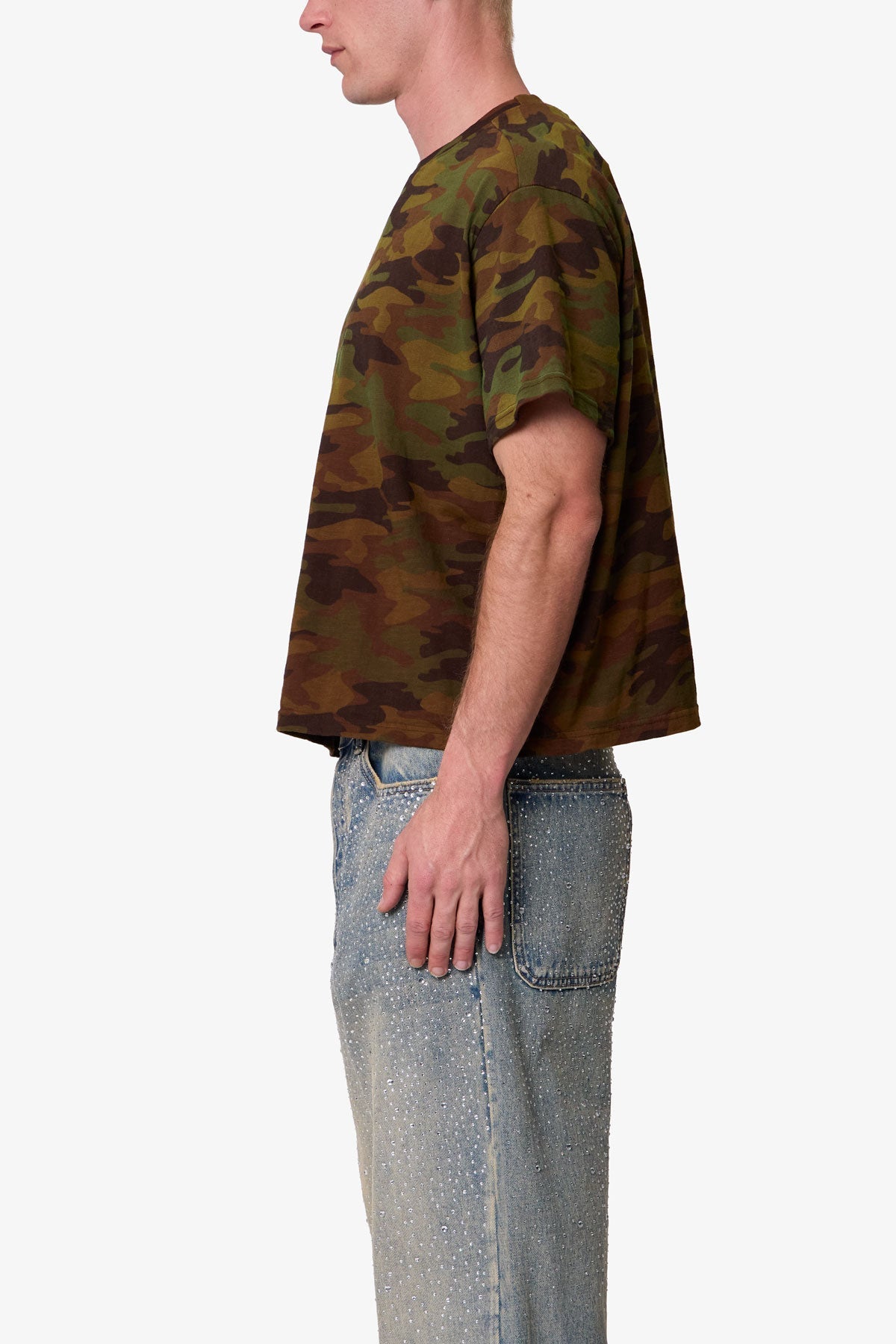 Sprayed Slub Tee - Camo