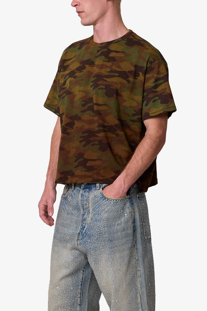 Sprayed Slub Tee - Camo