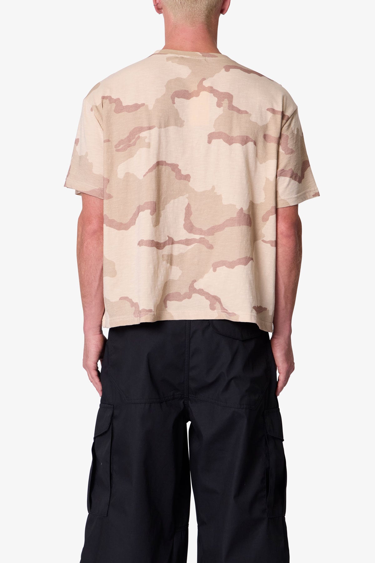 Sprayed Slub Tee - Desert Camo