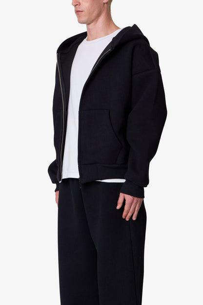 Stiff Lounge Zip Up Hoodie - Black
