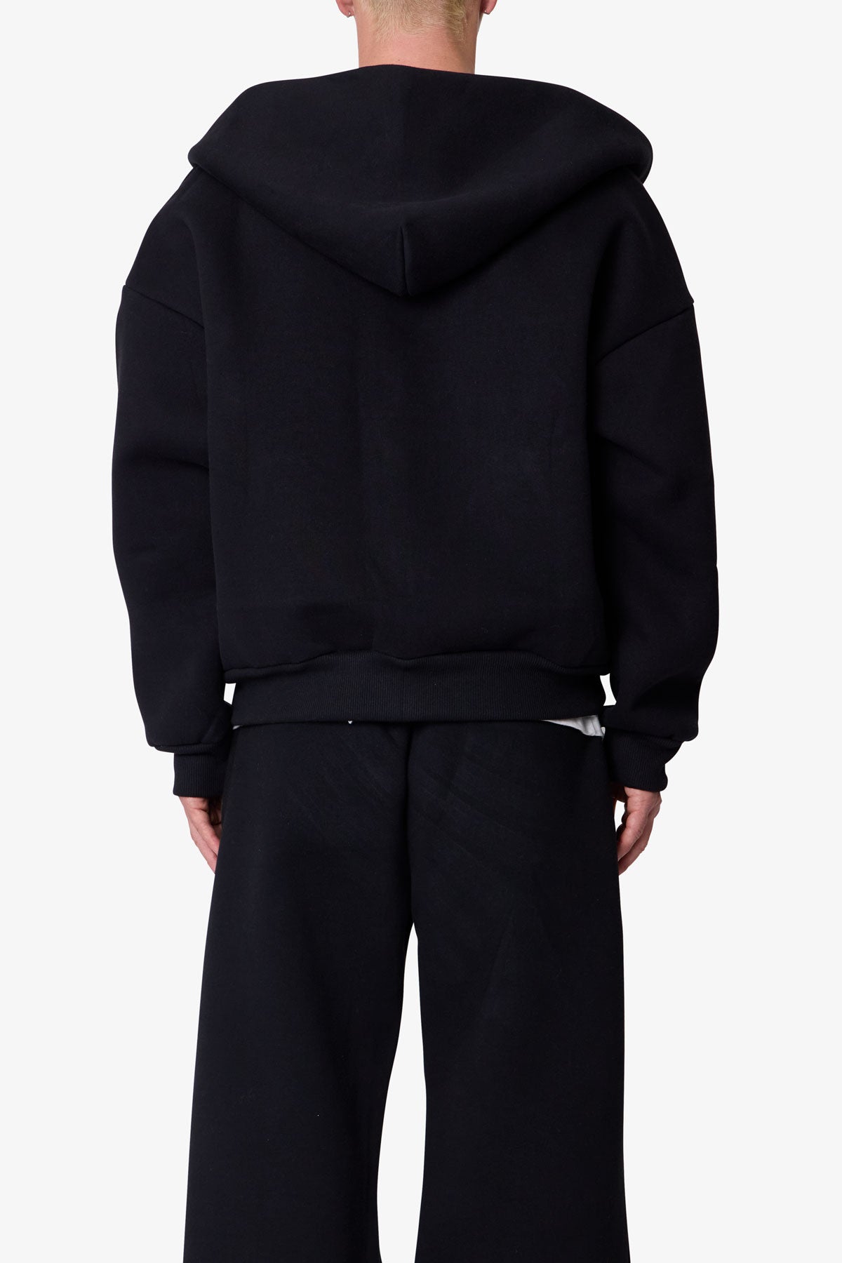 Stiff Lounge Zip Up Hoodie - Black