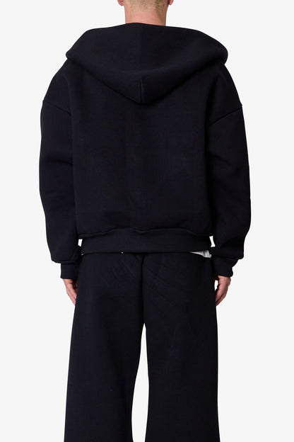 Stiff Lounge Zip Up Hoodie - Black