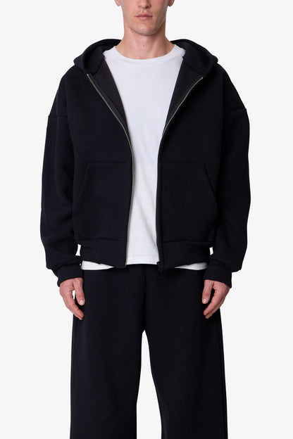 Stiff Lounge Zip Up Hoodie - Black
