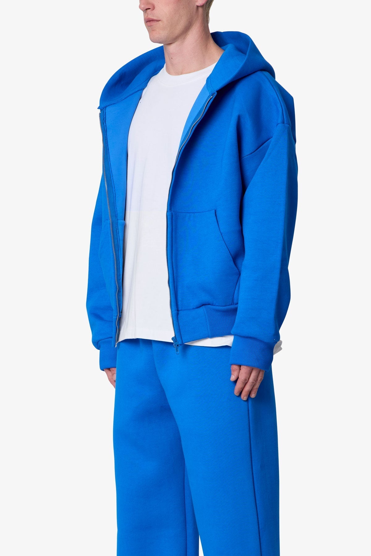 Stiff Lounge Zip Up Hoodie - Blue