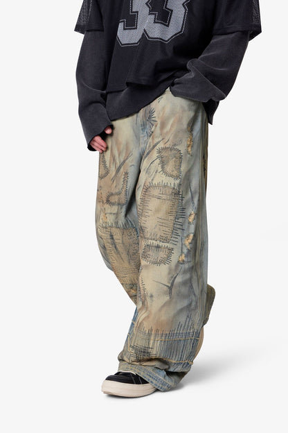 Stitched Barrel Denim - Vintage Blue