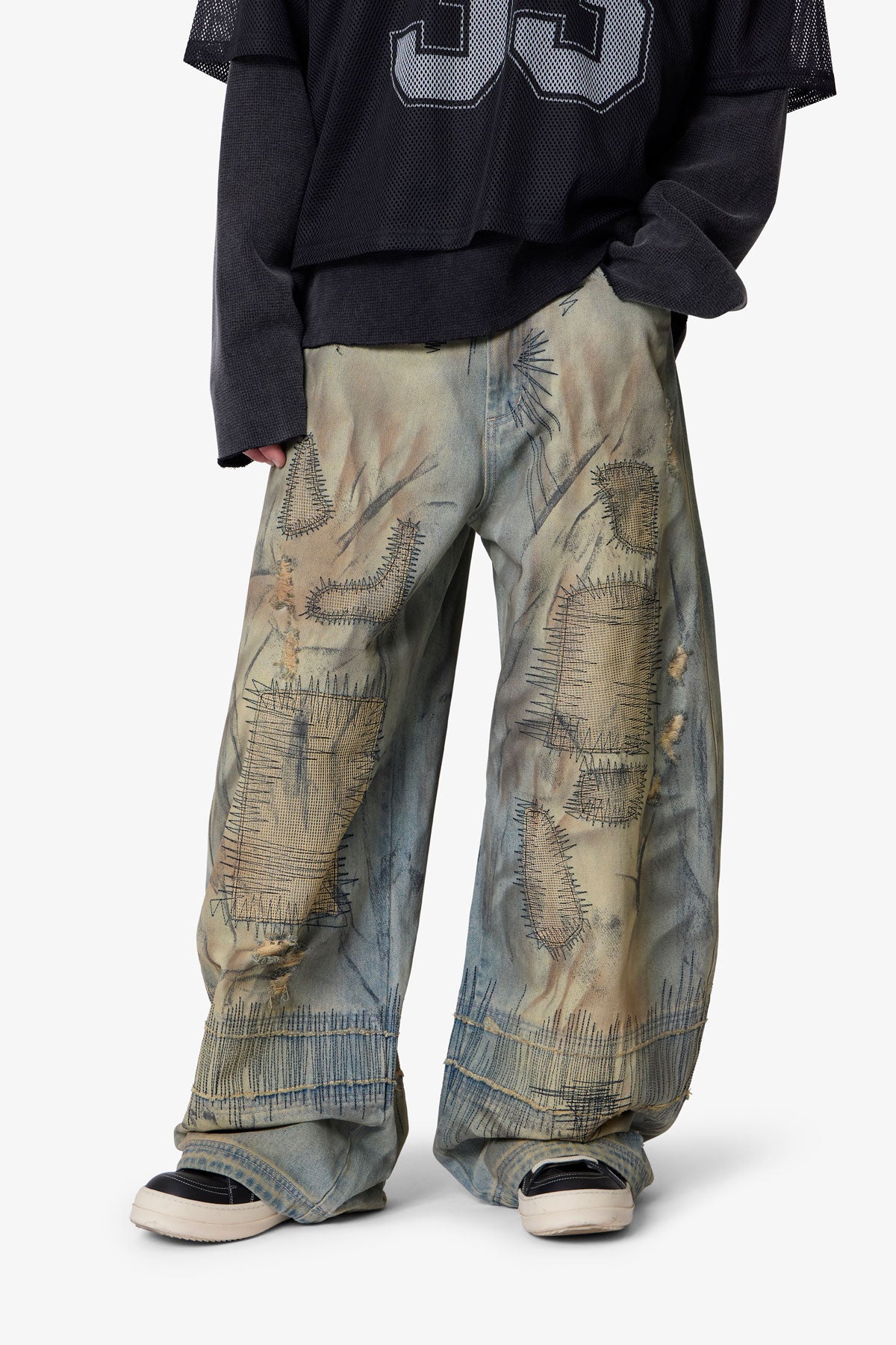 Stitched Barrel Denim - Vintage Blue
