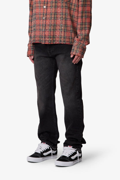Straight Denim - Western Black