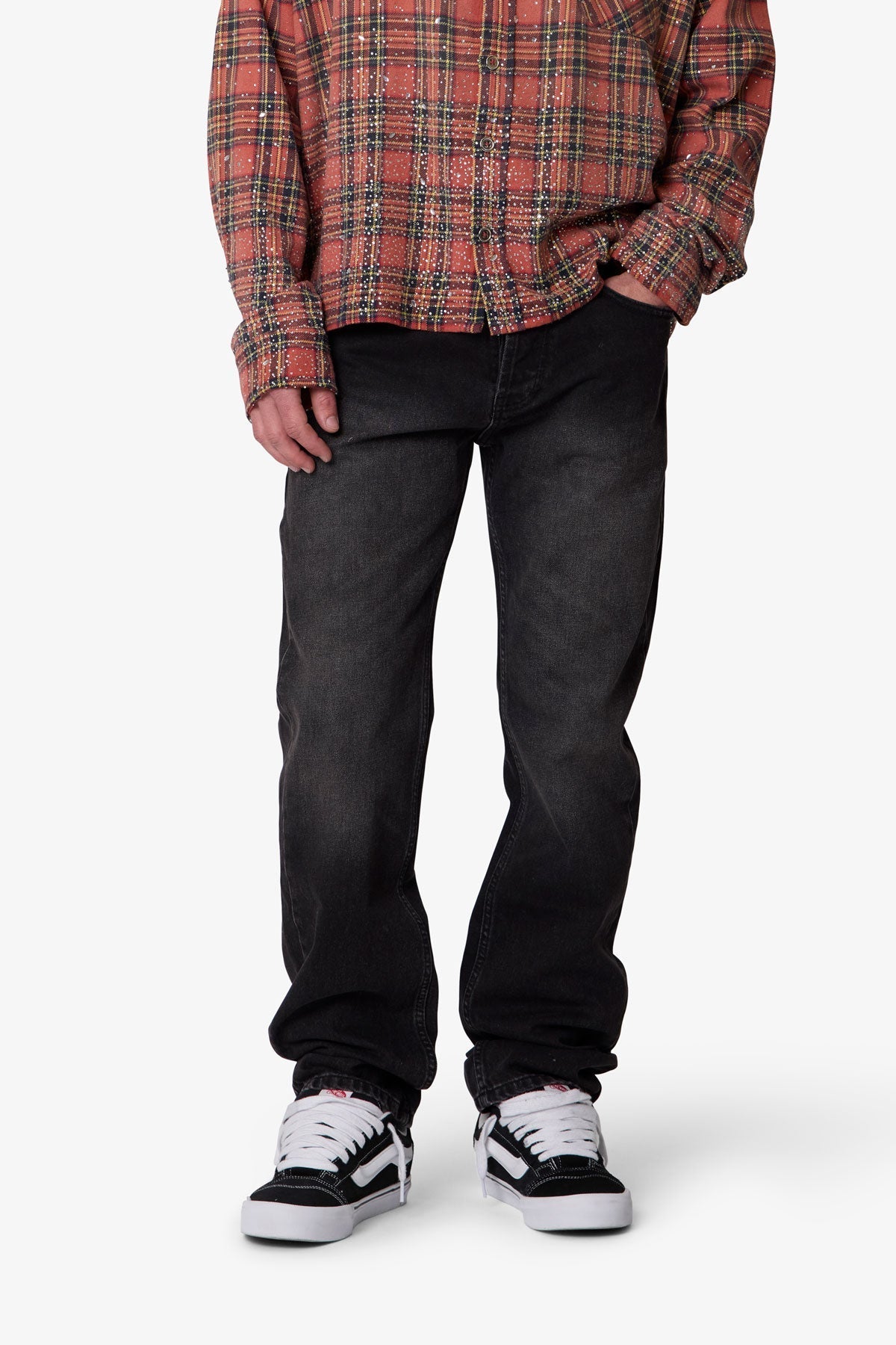 Straight Denim - Western Black