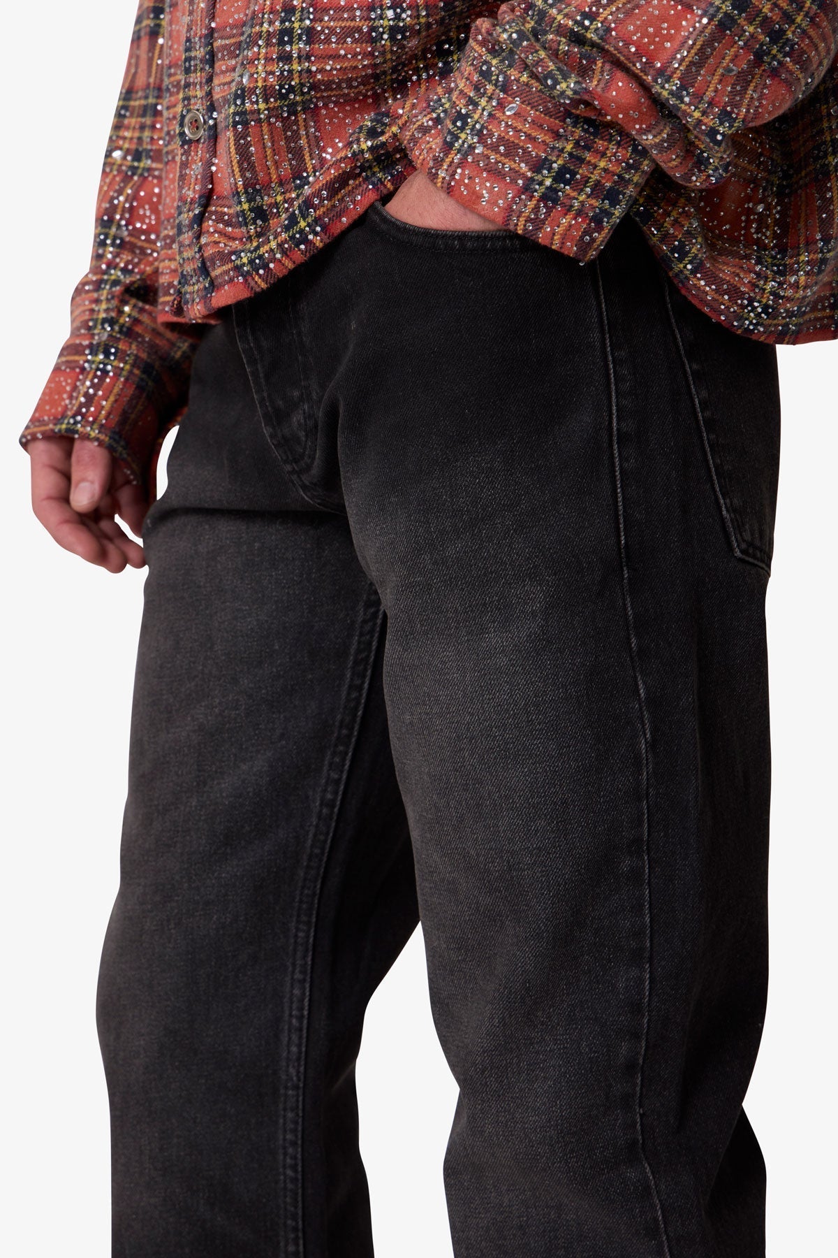 Straight Denim - Western Black