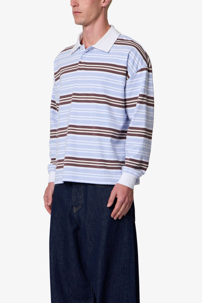 Striped L/s Polo Shirt - Multi
