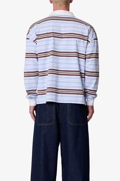 Striped L/s Polo Shirt - Multi
