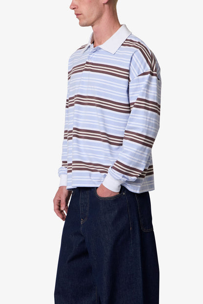 Striped L/s Polo Shirt - Multi