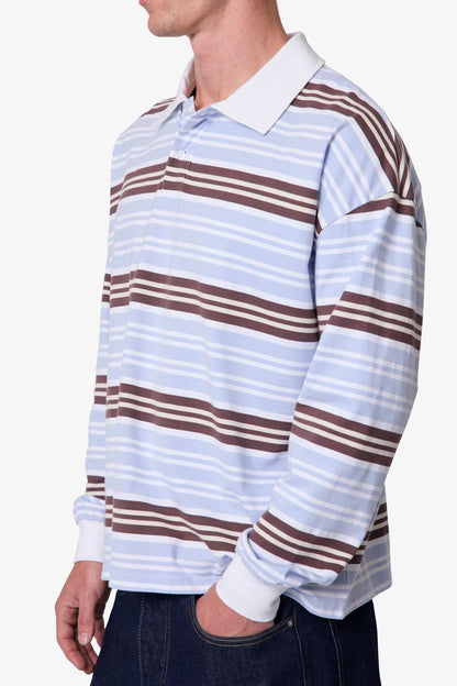 Striped L/s Polo Shirt - Multi