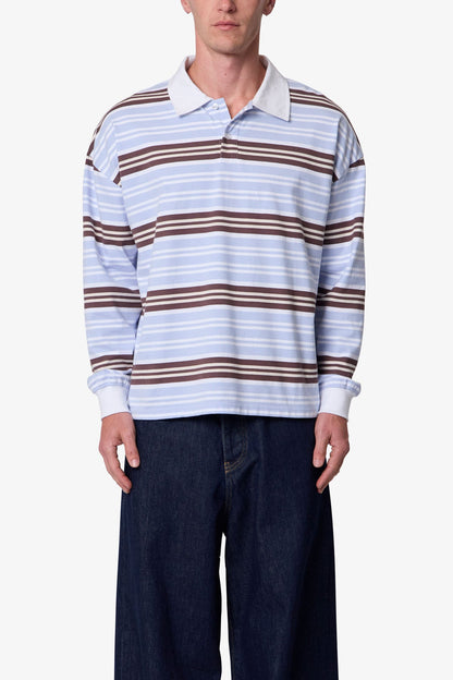 Striped L/s Polo Shirt - Multi