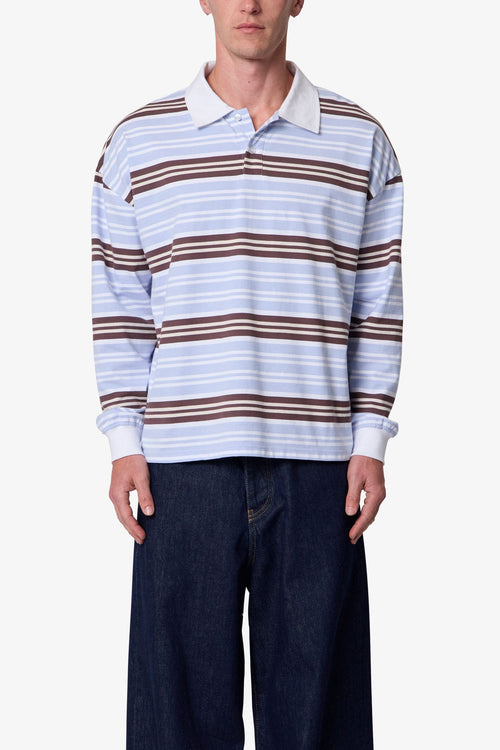 Striped L/s Polo Shirt - Multi