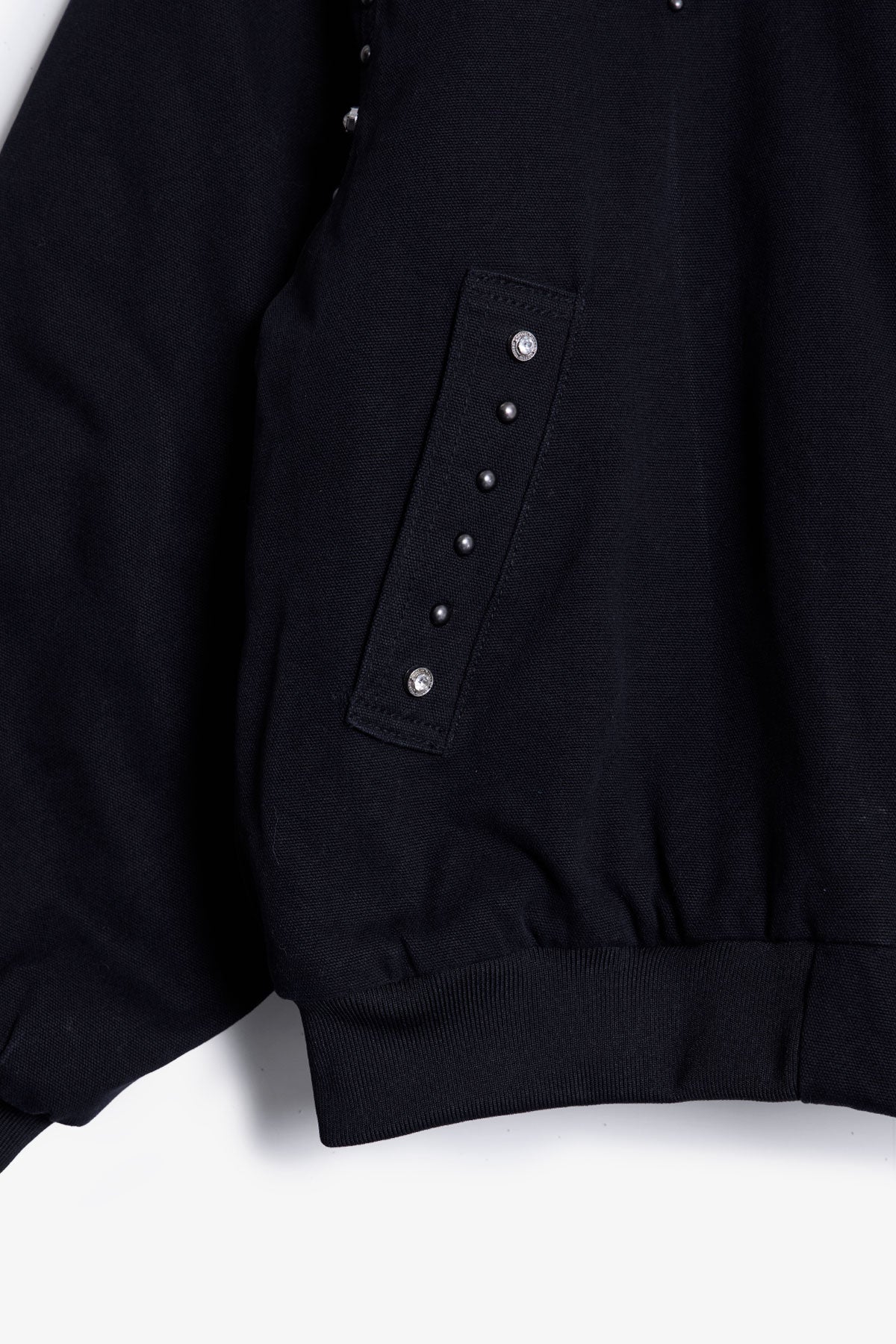 Studded Work Jacket - Washed Black