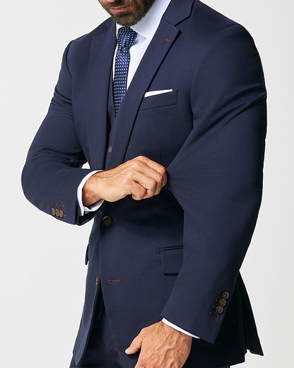Athletic Fit Stretch Blazer - Navy