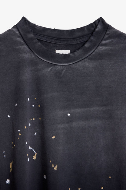 Sun Beat Painter Tee Shirt - Washed Black