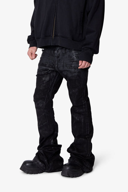 Super Stacked Denim - Waxed Black