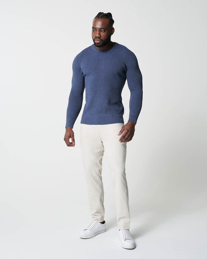 Heavy Knit Crewneck  - Navy
