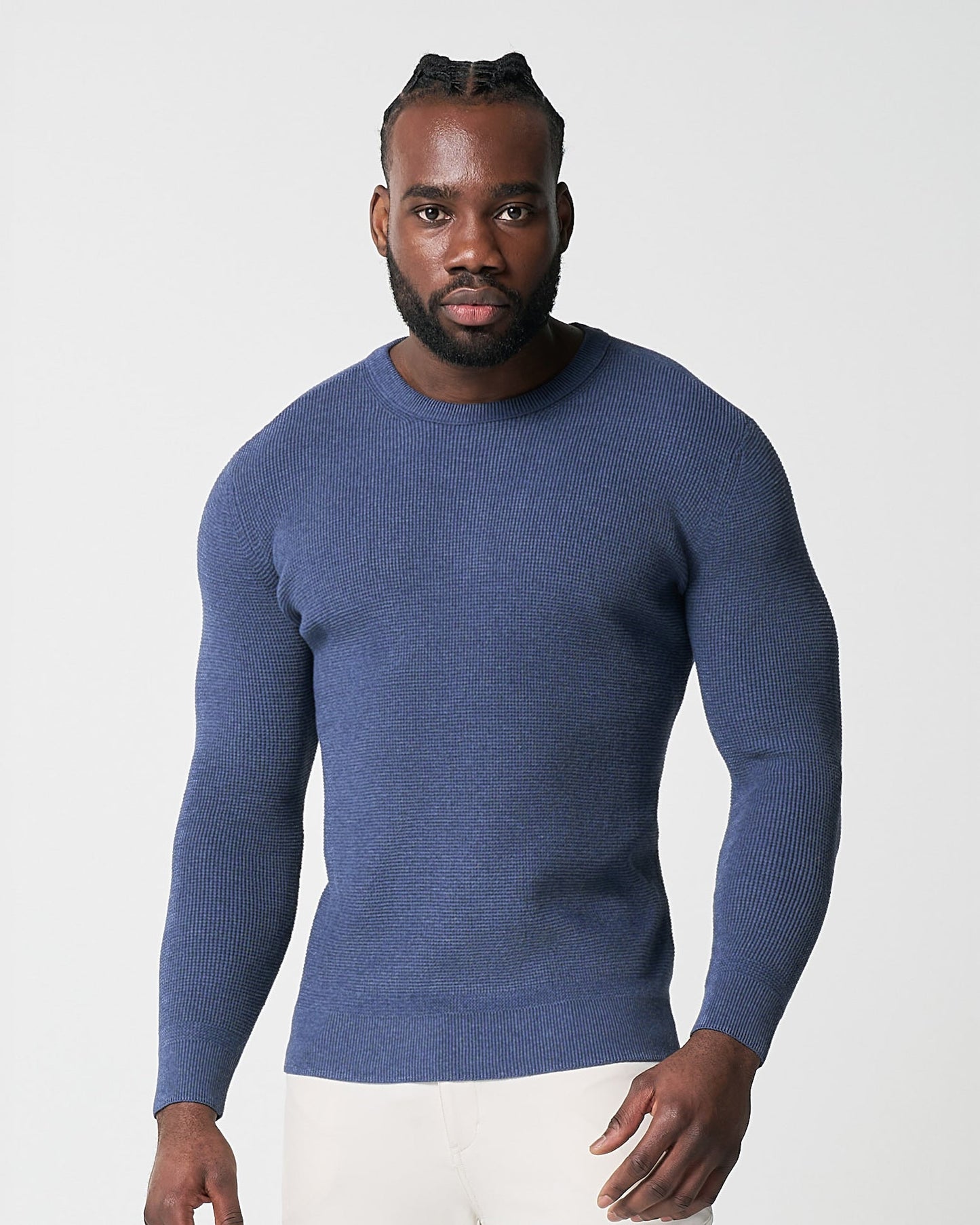 Heavy Knit Crewneck  - Navy