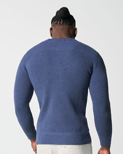Heavy Knit Crewneck  - Navy