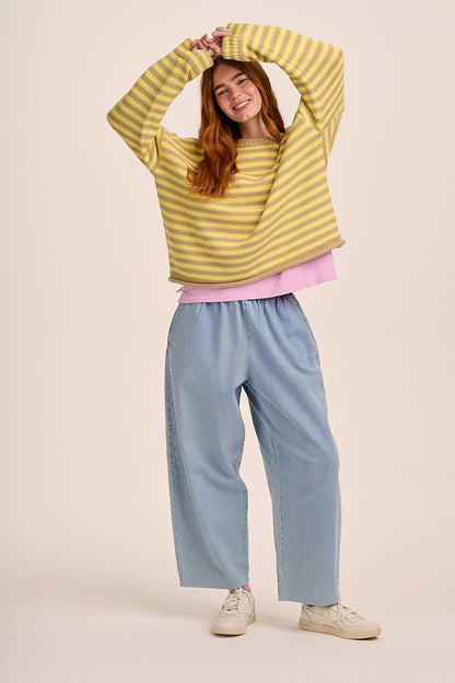 Ottie Denim Trousers - Light Wash