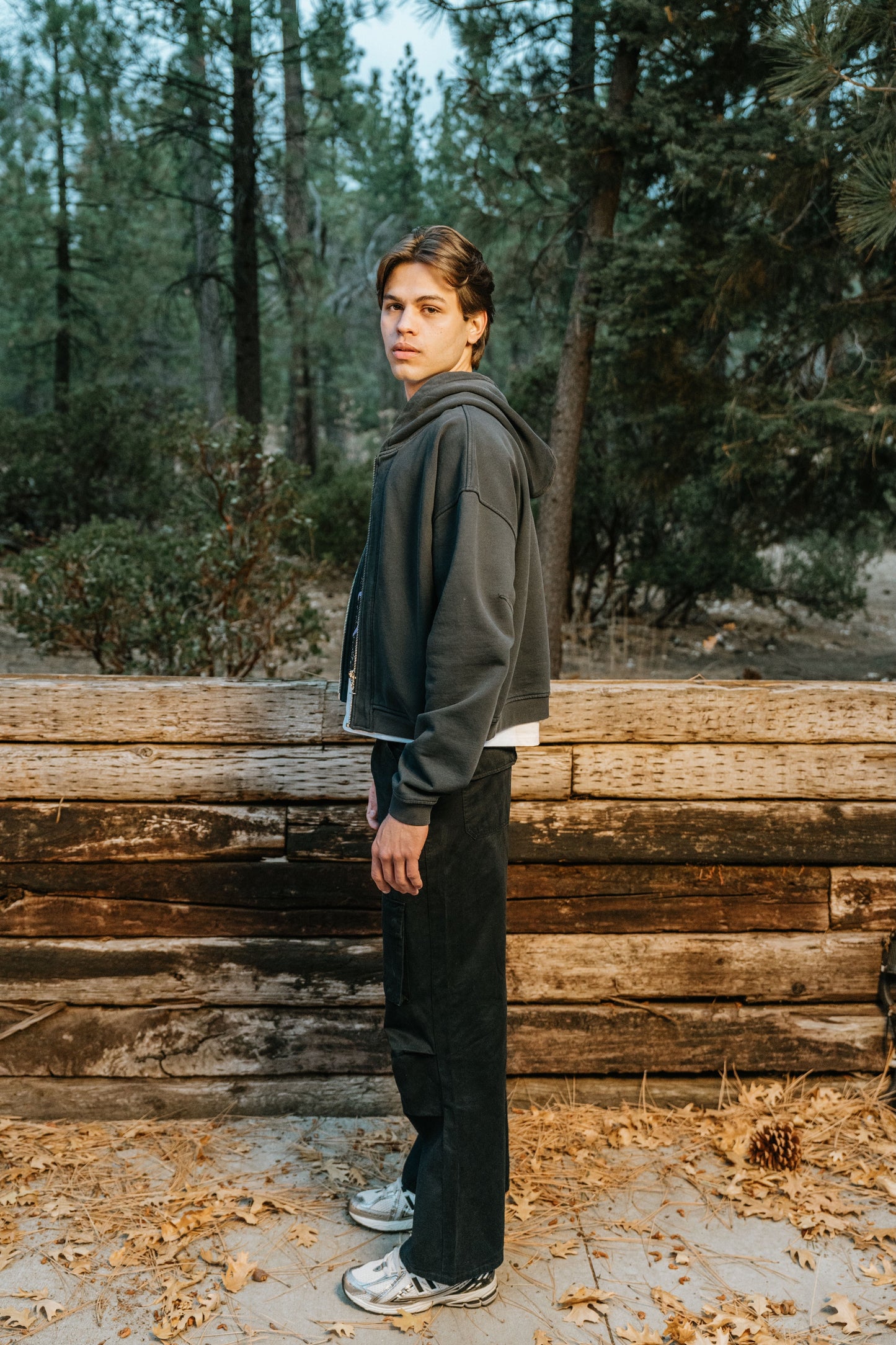 The Perfect Zip Up Hoodie - Aged Black