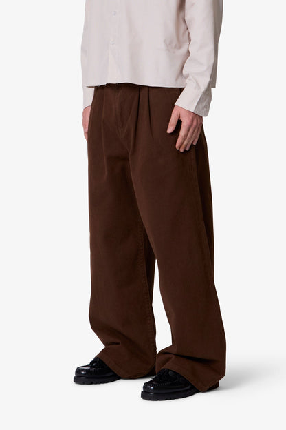 Twill Barrel Trouser - Brown