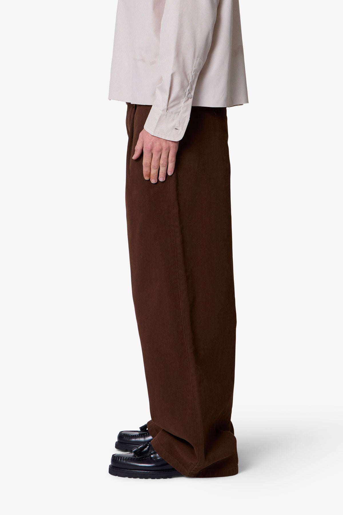 Twill Barrel Trouser - Brown