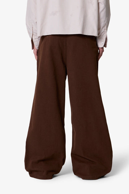 Twill Barrel Trouser - Brown