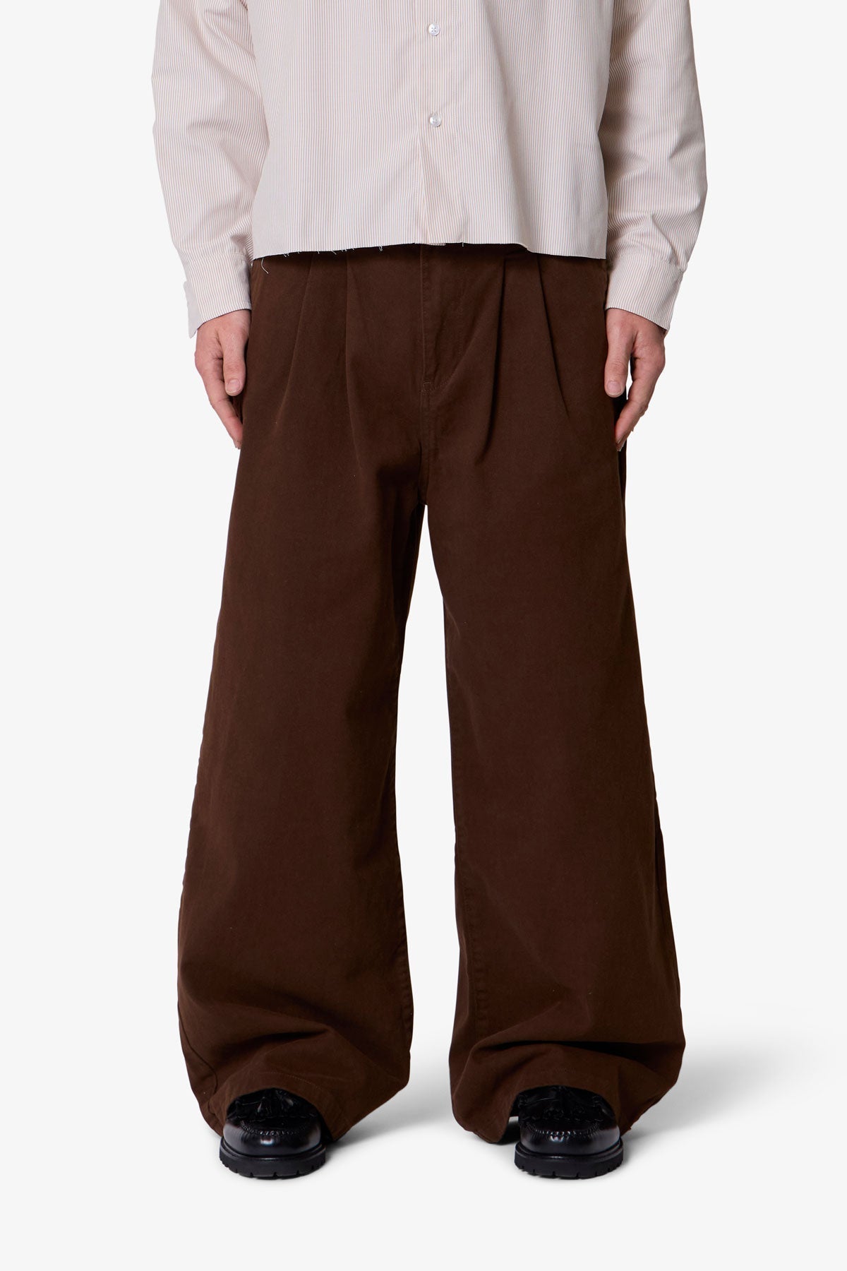 Twill Barrel Trouser - Brown